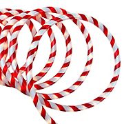 Northlight 18' Striped Candy Cane Christmas Rope Light - Red