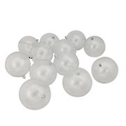 Northlight 4&quot; Clear Shatterproof Shiny Christmas Ball Ornaments, 12 ct.