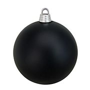 Northlight 12&quot; Shatterproof Christmas Ball Ornament - Matte Jet Black