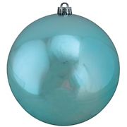Northlight 8&quot; Shatterproof Shiny Christmas Ball Ornament - Turquoise Blue