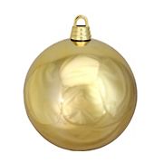 Northlight 12&quot; Shatterproof Christmas Ball Ornament - Shiny Vegas Gold