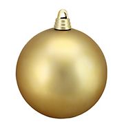 Northlight 12&quot; Shatterproof Christmas Ball Ornament - Matte Vegas Gold
