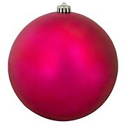 Northlight 8&quot; Shatterproof Matte Christmas Ball Ornament - Magenta Pink