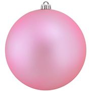 Northlight 8&quot; Shatterproof Matte Orchid UV-Resistant Christmas Ball Ornament - Pink
