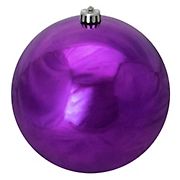 Northlight 8&quot; Shatterproof Commercial Size Christmas Ball Ornament - Shiny Purple