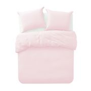 Swift Home Lush Crinkle-Washed Rose Blush Duvet Cover Set - Twin/Twin XL