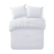 Swift Home Lush Crinkle-Washed White Duvet Cover Set - Twin/Twin XL