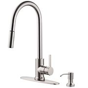 Moorefield MAILLE Single-Handle Kitchen Faucet Set - Brushed Nickel