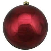 Northlight 8&quot; Shatterproof Shiny Christmas Ball Ornament - Burgundy Red