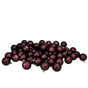 Northlight Shatterproof 3.25&quot; Christmas Ball Ornaments, 32 ct. - Matte Burgundy Red