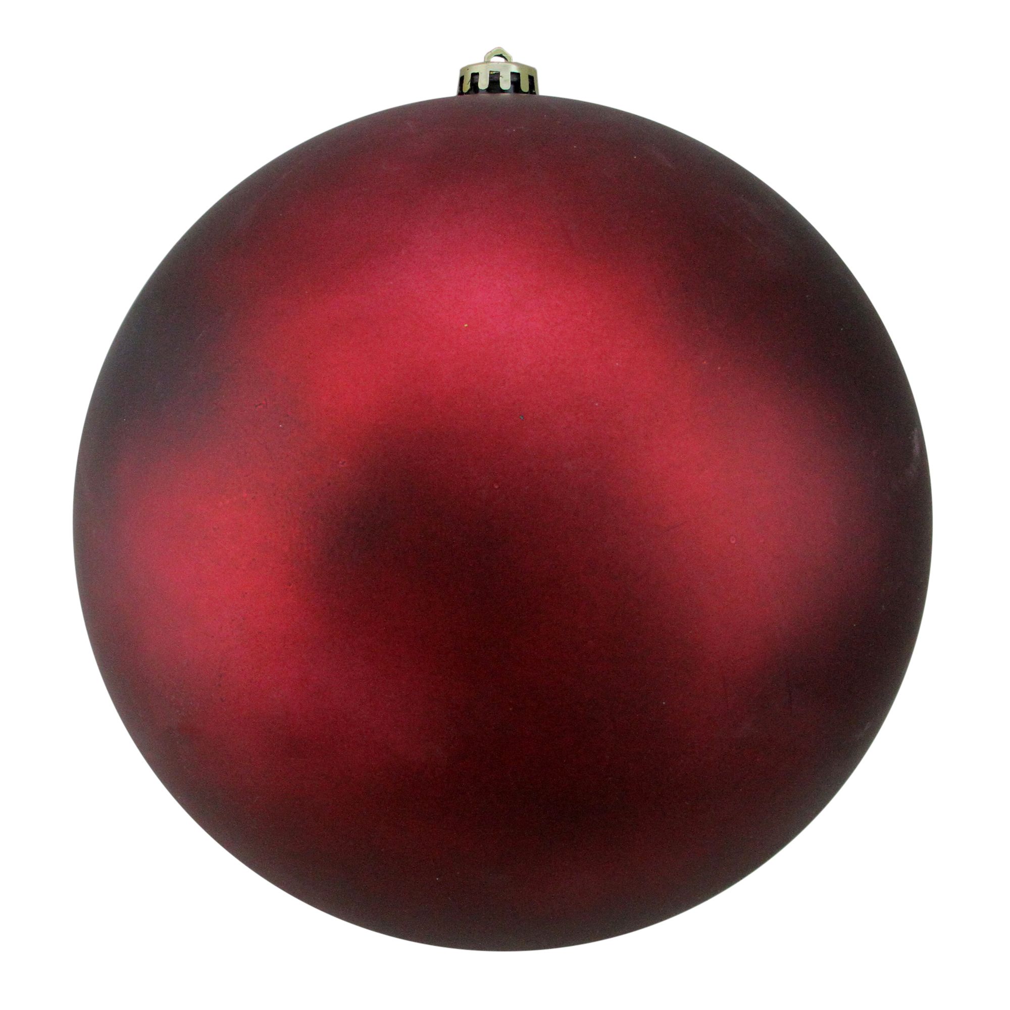 Northlight Shatterproof 10&quot; Christmas Ball Ornament - Matte Burgundy Red