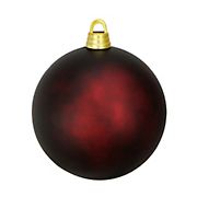 Northlight Shatterproof 12&quot; Christmas Ball Ornament - Matte Burgundy Red