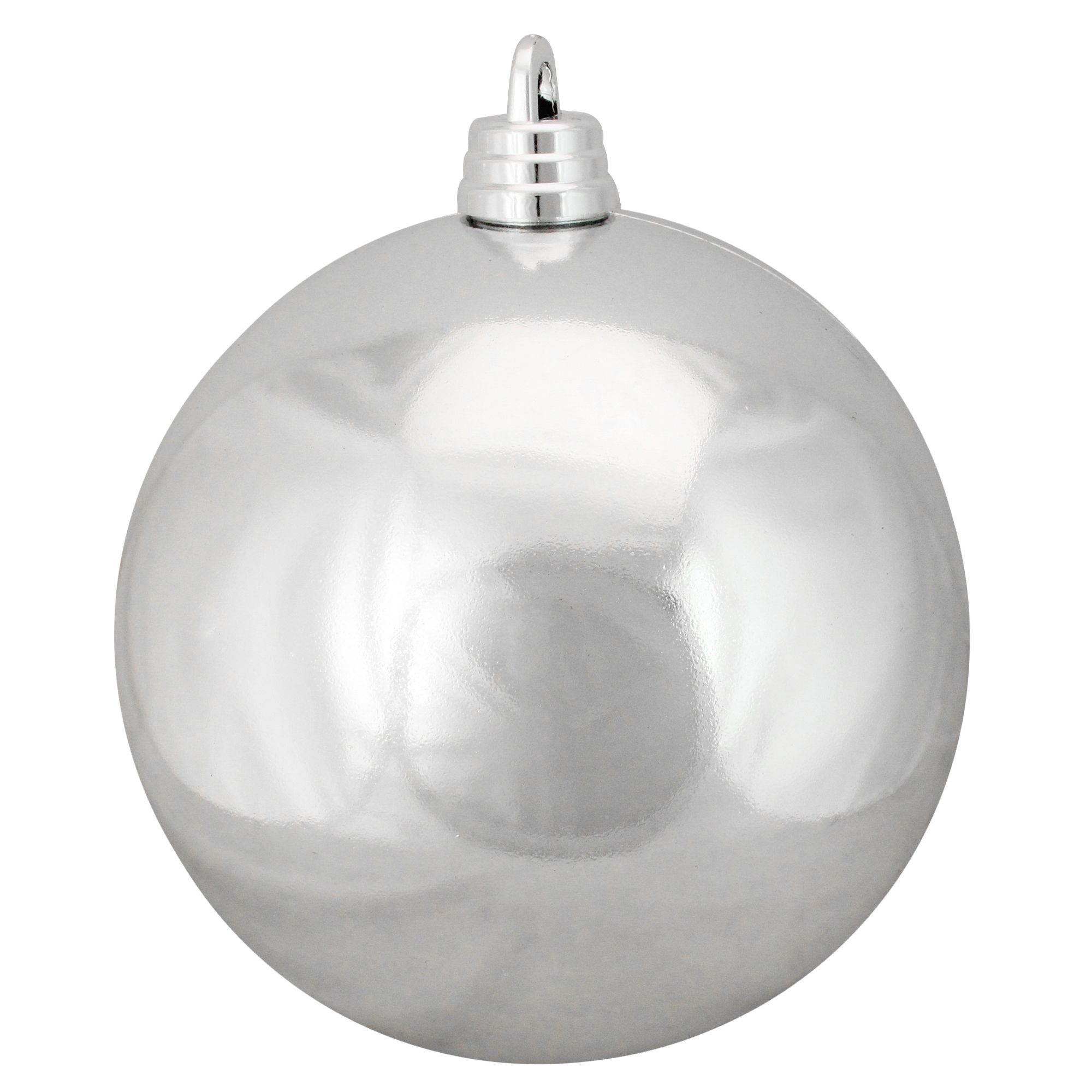 Northlight Shatterproof Commercial 12&quot; Christmas Ball Ornament - Shiny Silver Splendor