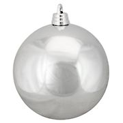 Northlight Shatterproof Commercial 12&quot; Christmas Ball Ornament - Shiny Silver Splendor