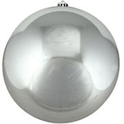 Northlight Shatterproof 10&quot; Christmas Ball Ornament - Shiny Silver