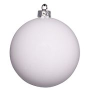Northlight Vickerman Shatterproof 15.75&quot; Christmas Ball Ornament - Shiny White