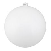 Northlight Shiny White Shatterproof 8&quot; Christmas Ball Ornament