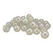 Northlight Iridescent Shatterproof Shiny 3.25&quot; Christmas Ball Ornaments, 32 ct. - Clear