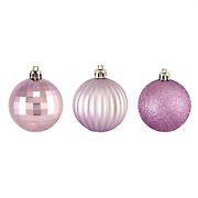 Northlight Shatterproof 3-Finish Christmas Ball Ornaments 2.5&quot;, 100 ct. - Purple