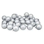 Northlight 3.25&quot; Shatterproof Christmas Ball Ornaments, 32 ct. - Matte Silver