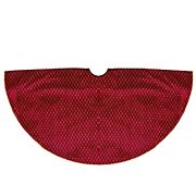 Northlight 48&quot; Diamond Pattern Christmas Tree Skirt - Red and Gold