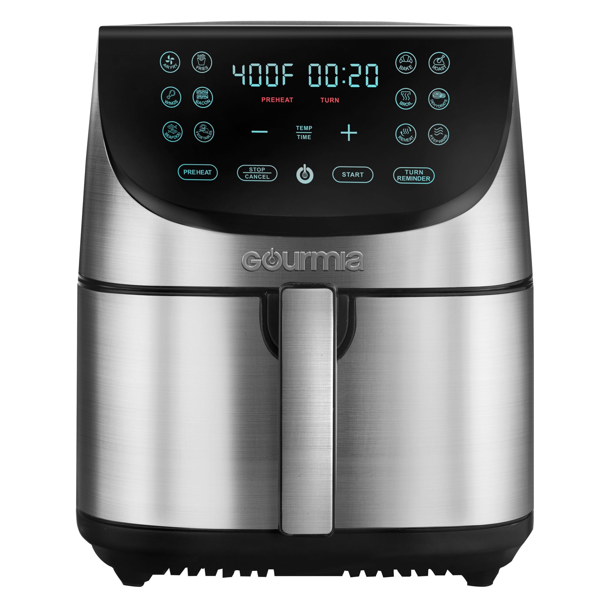 Gourmia 8-qt. Digital Stainless Steel Air Fryer