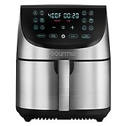 Gourmia 8 Qt. Stainless Steel Digital Air Fryer - Stainless Steel and Black