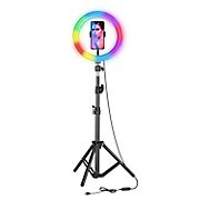 Supersonic Wireless PRO Live Stream 10&quot; LED Selfie Ring Light with RGB