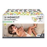 The Honest Company Disposable Diapers So Delish and All the Letters, Size 5, 100 ct.