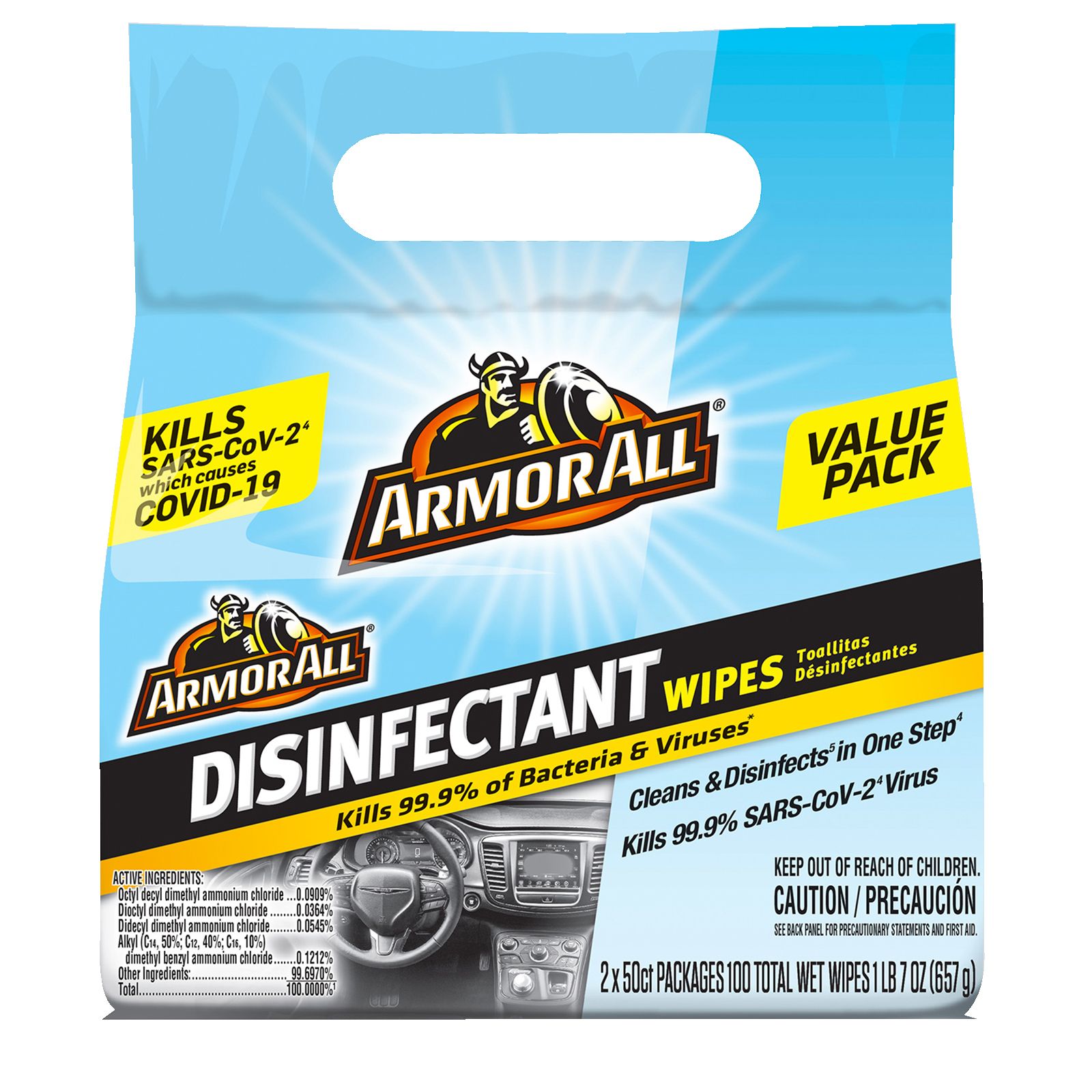 Armor All Disinfecting Wipes 2 pk./50 ct.