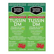 Tussin DM Cough And Congestion Relief With Maximum Strength Liquid Cough Medicine And Raspberry Menthol Flavor
