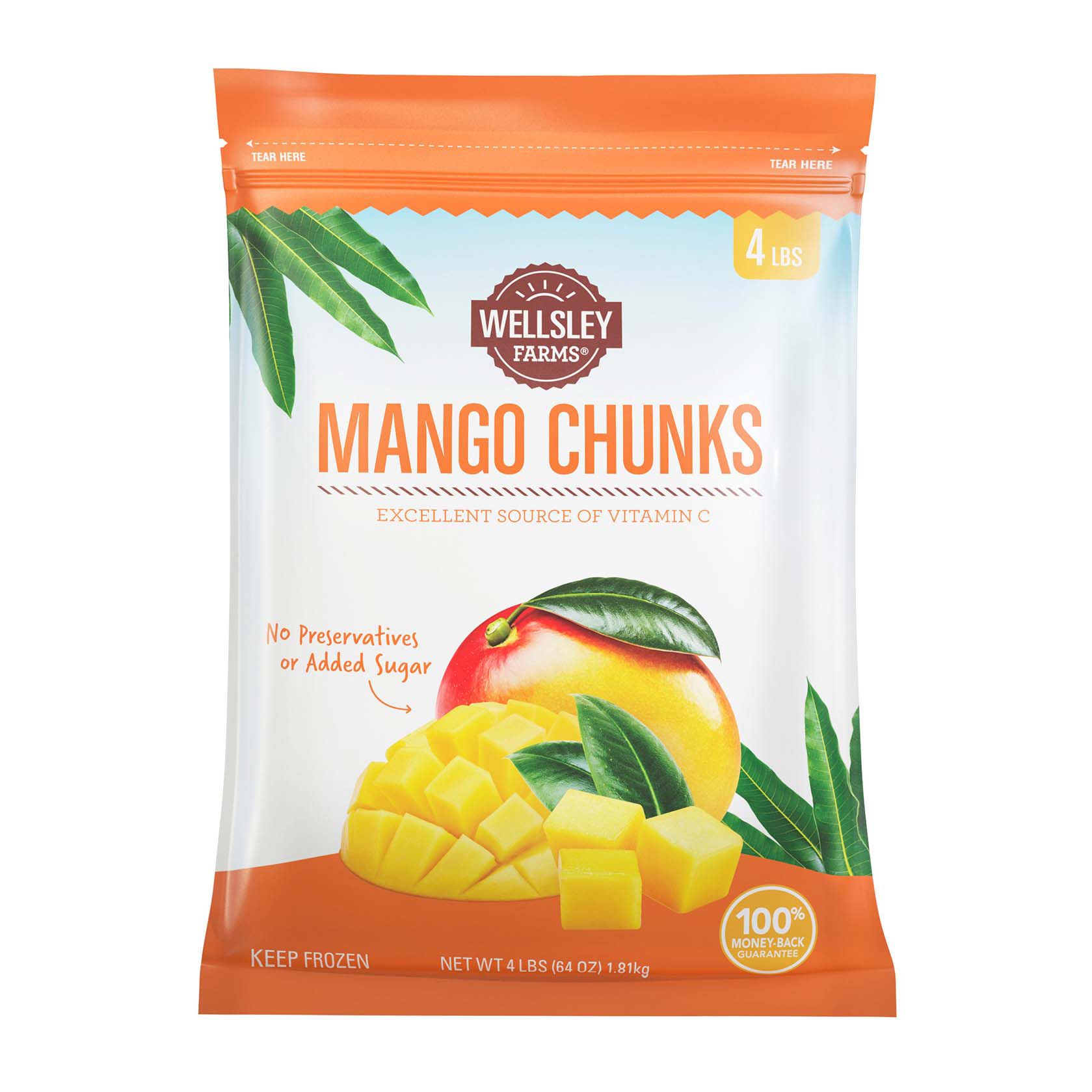 Wellsley Farms Frozen Mango Chunks, 4 lbs.