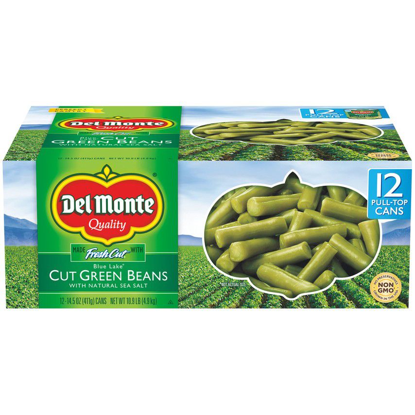 Del Monte Cut Green Beans, 12 ct.