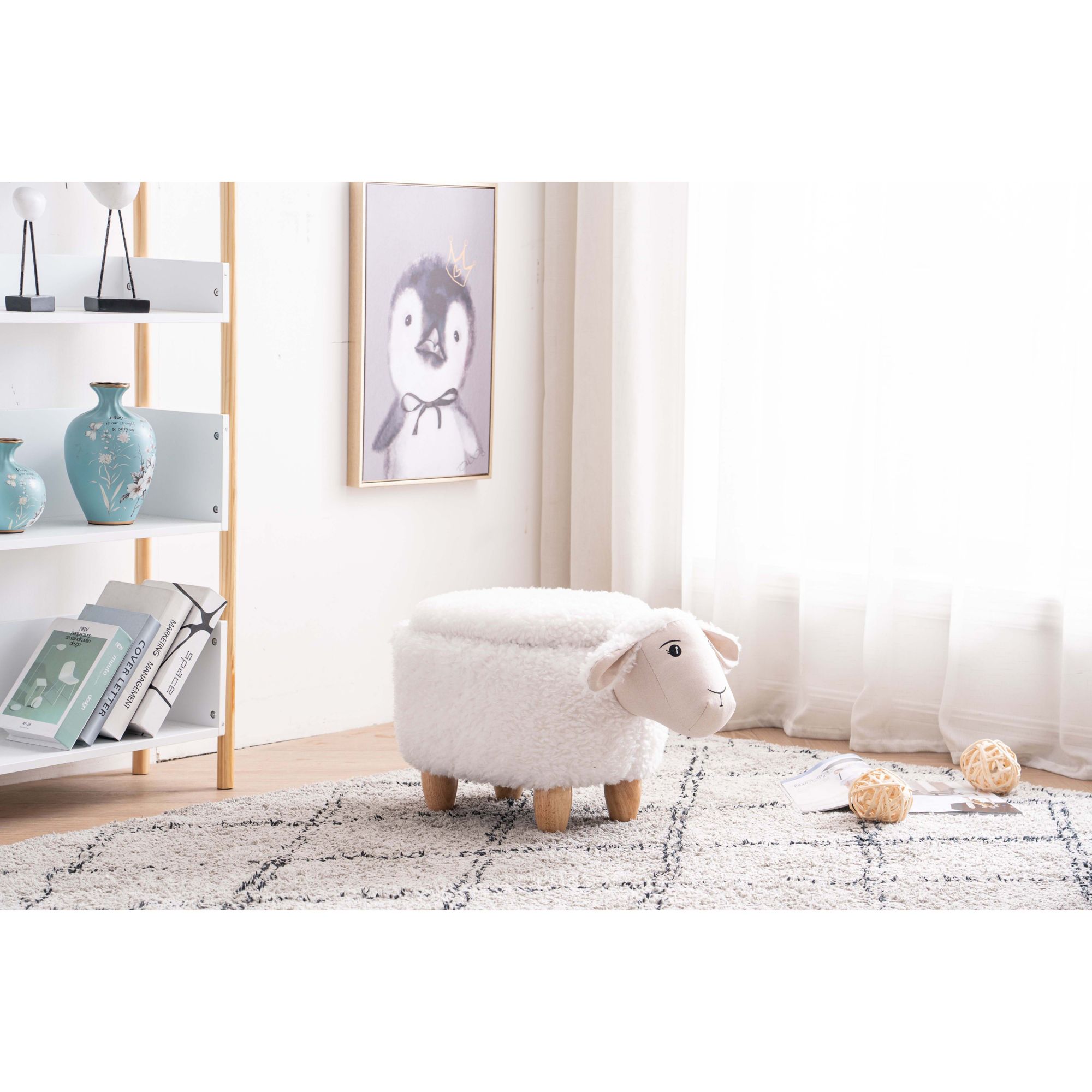 Home to Office Shiloh the Sheep Ottoman