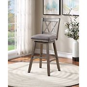 Home to Office Brookline 29&quot; Swivel Barchair - Gray