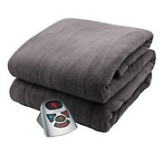Biddeford Blankets Microplush Heated Blanket With Digital Controller - Gray