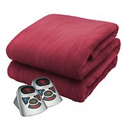 Biddeford Blankets Microplush Heated Blanket With Digital Controller - Claret