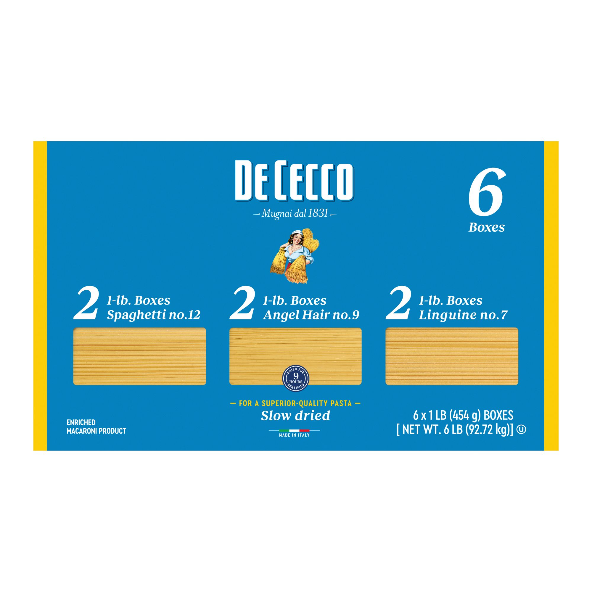 De Cecco Long Cut Italian Pasta Value Pack, 6 pk.