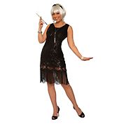 Rubies Black Flapper Womens Costume - Medium / Large