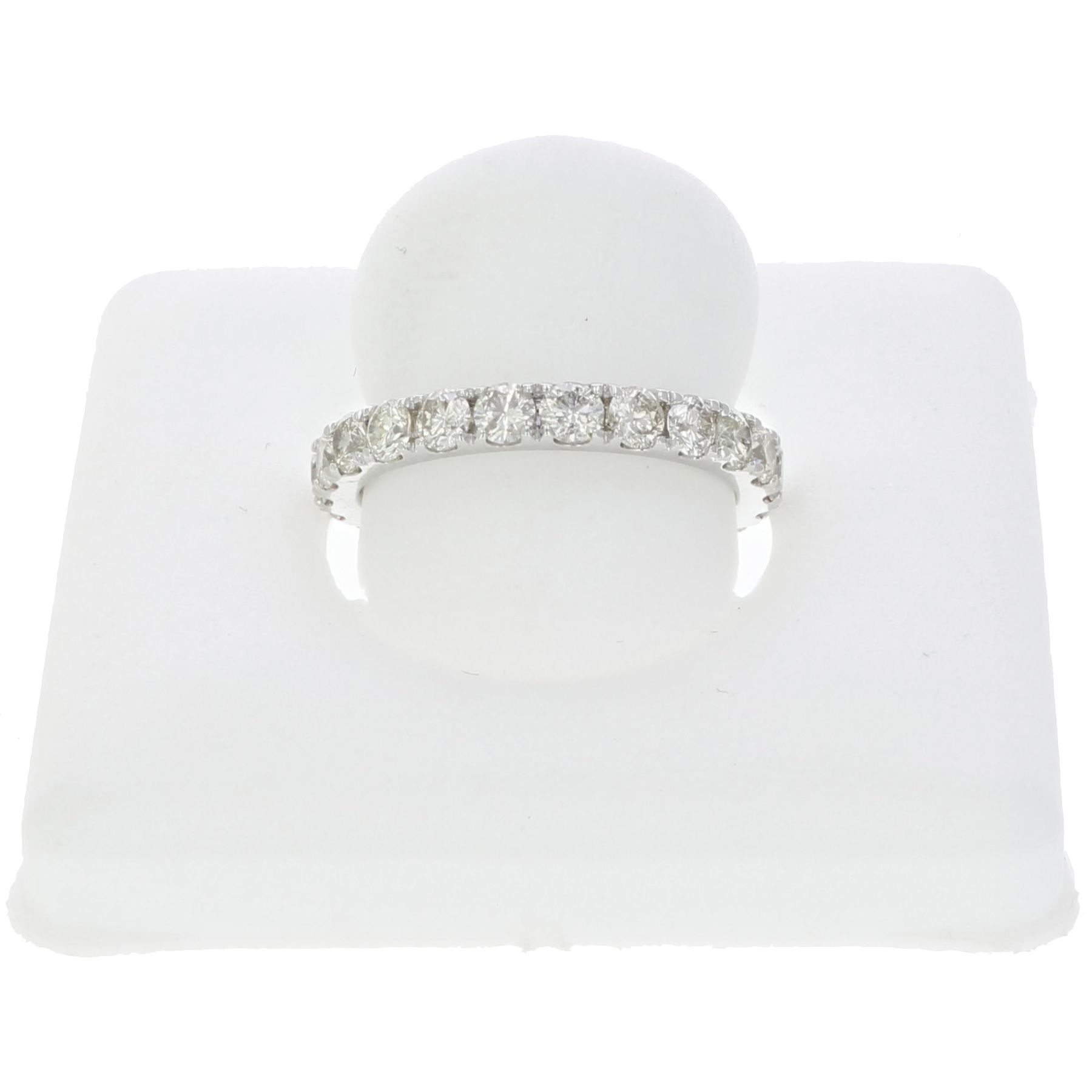 Amairah 2 ct. t.w. Diamond Eternity Ring Wedding Band in 14K White Gold Set, Size 9