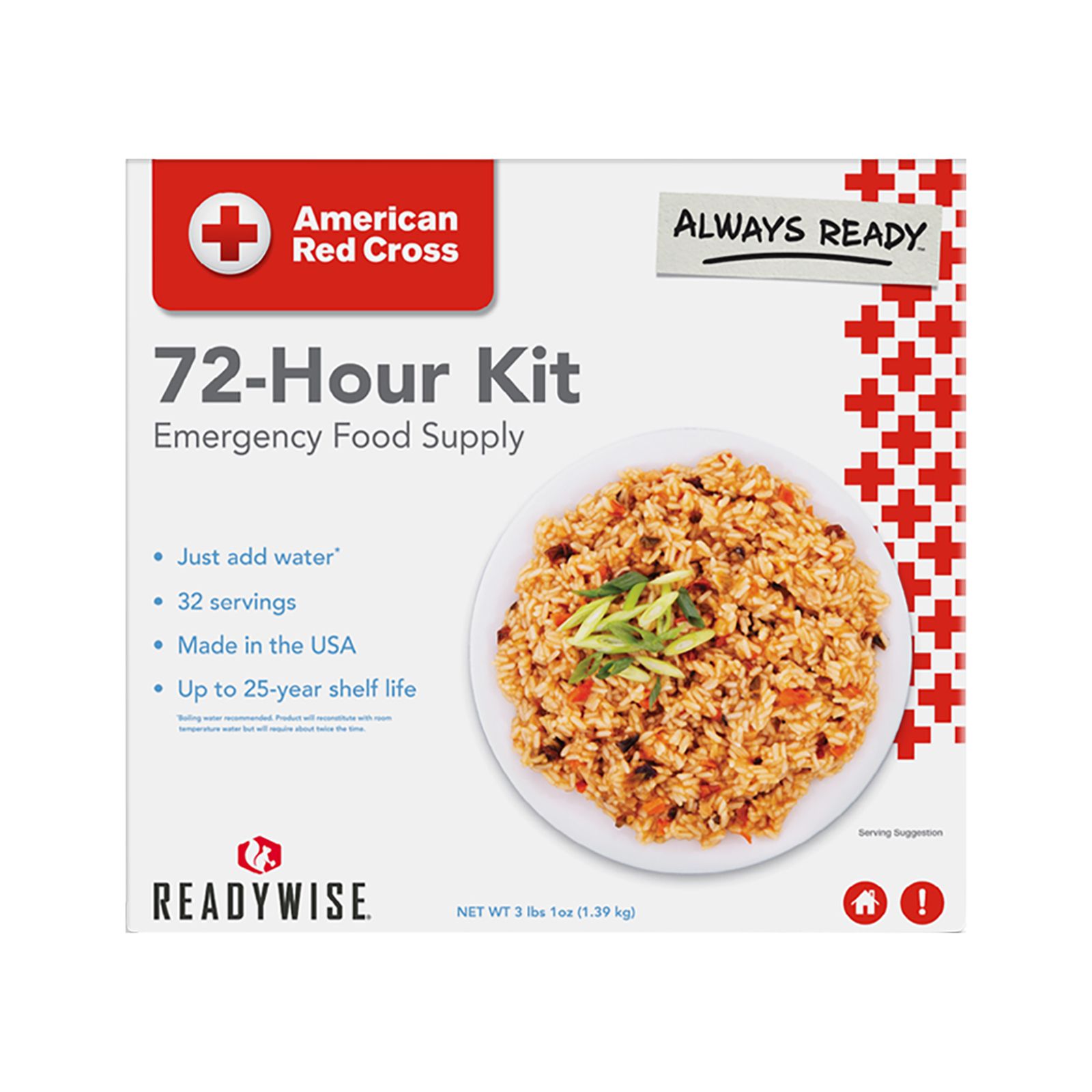 ReadyWise American Red Cross 72 Hour Emergency Food Supply Kit