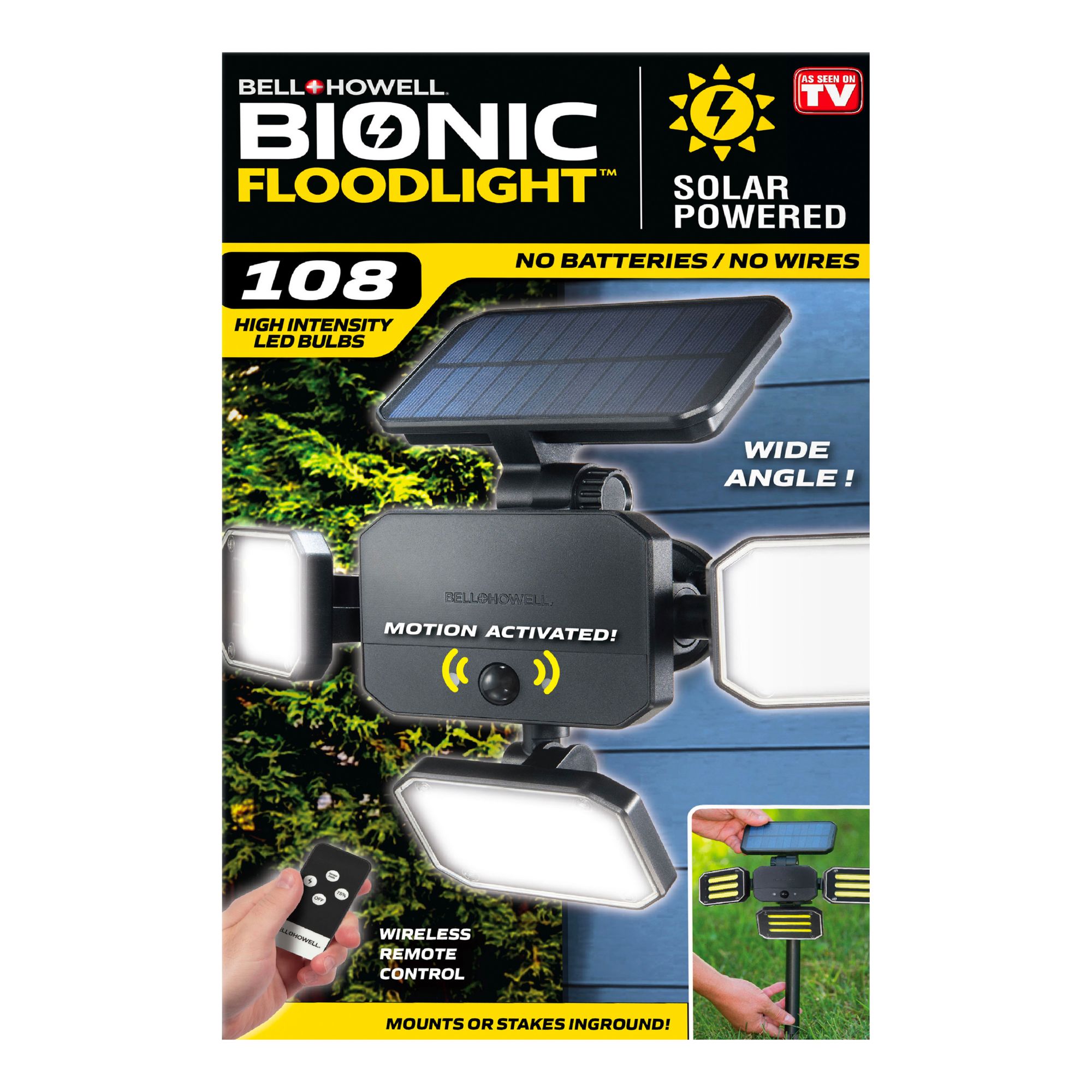 Bell+Howell Bionic Floodlight Solar Security Light