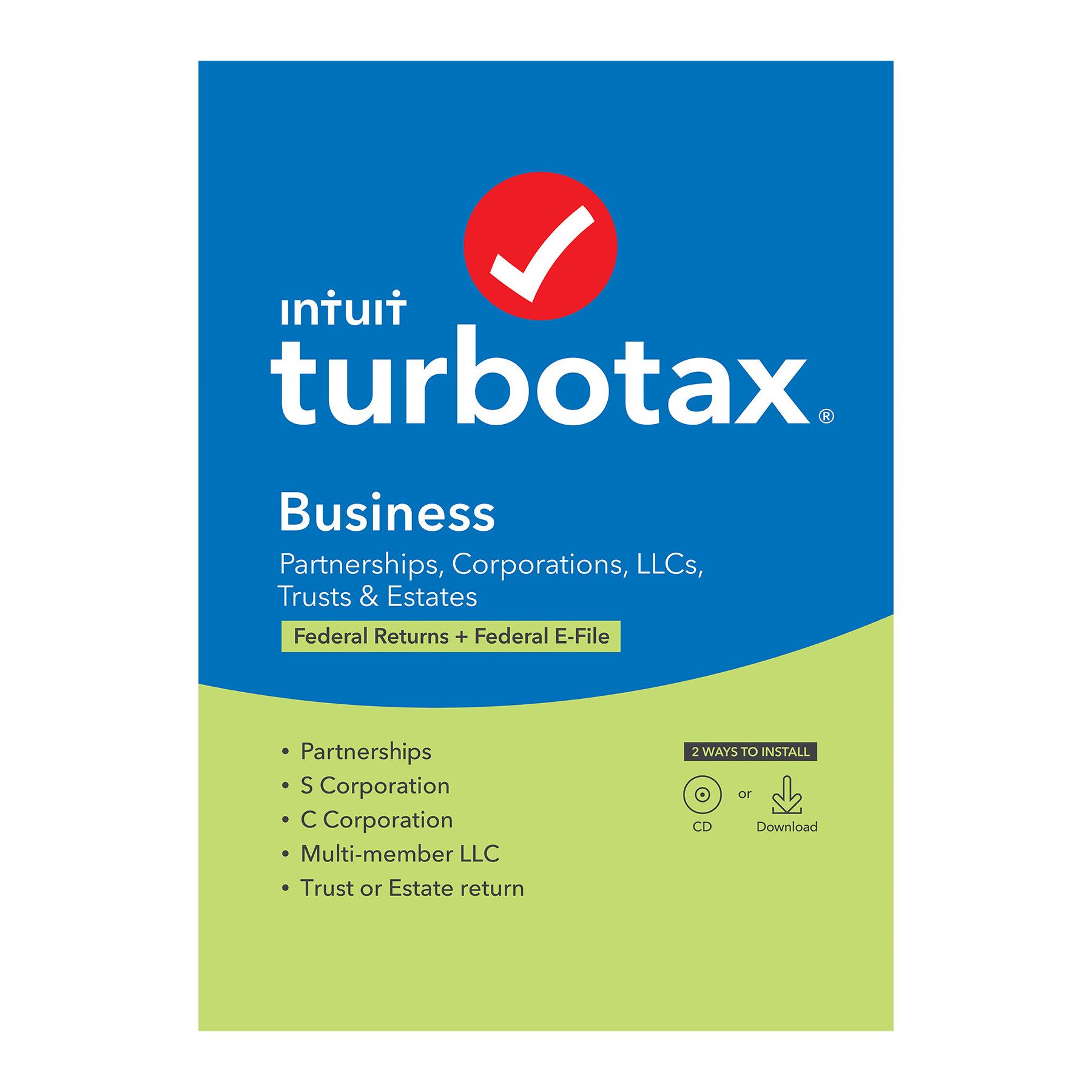 Intuit TurboTax Business Federal with E-file 2021