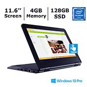 Lenovo ThinkPad Yoga 20LNS1MV00 Laptop, Intel Celeron N4120 Processor, 4GB Memory, 128GB SSD
