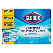 Clorox Disinfecting Wet Mopping Cloths, 28 ct./2 pk.