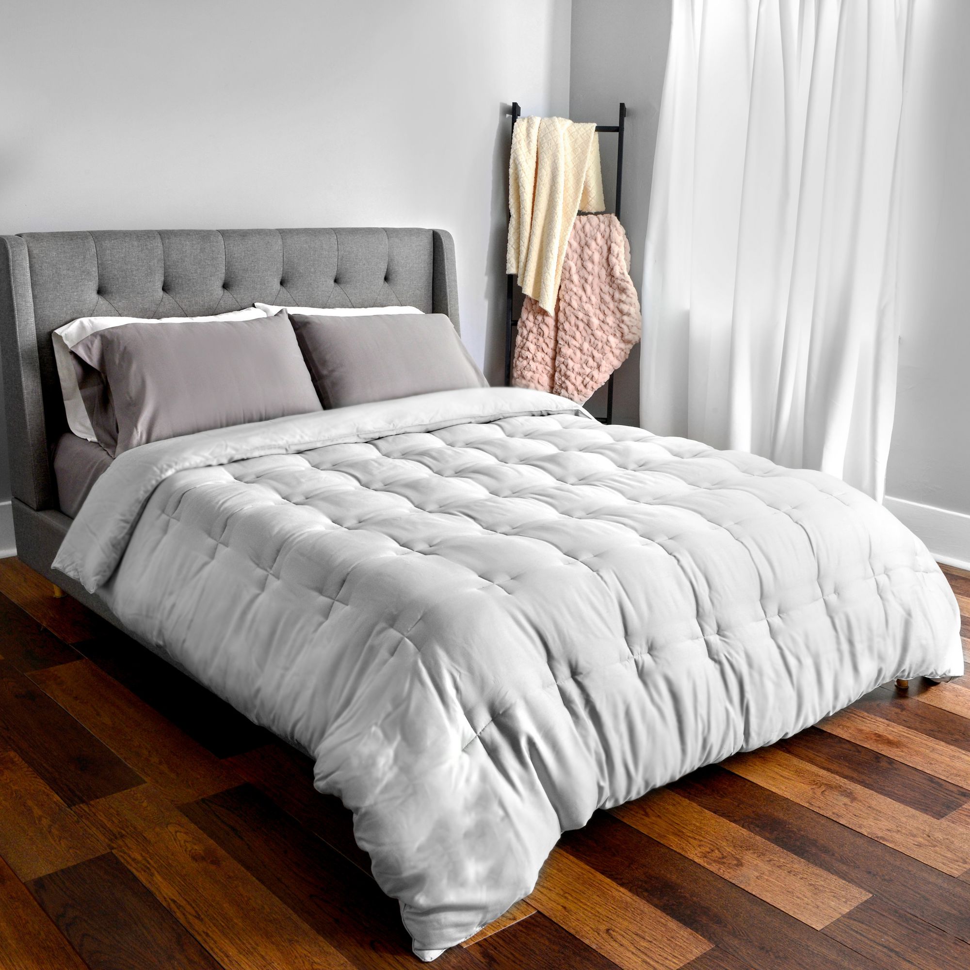 Lavish Home Reversible Alternative Comforter - Pink/Lime