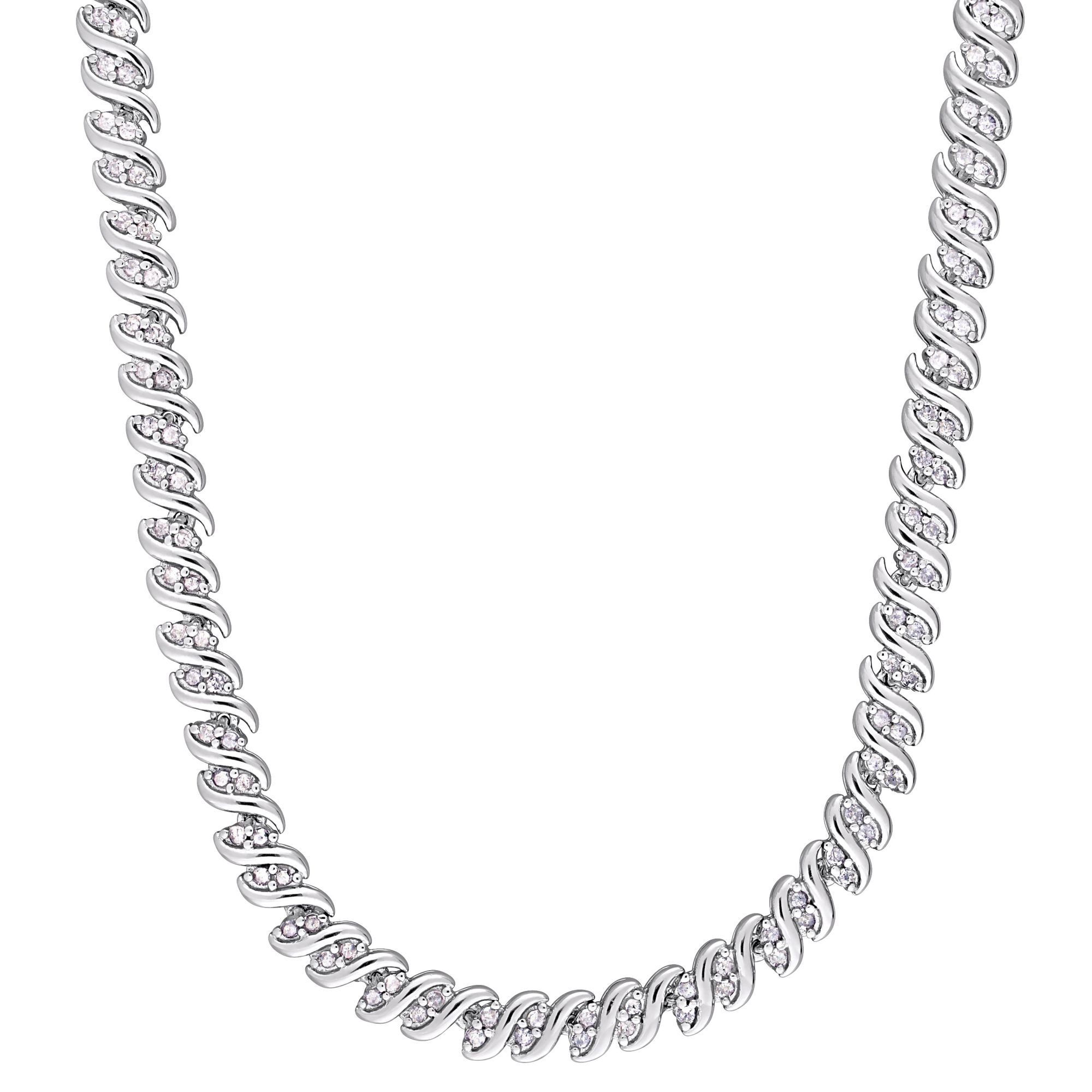 1.00 ct. t.w. Diamond Heart Pendant Necklace in 14k White Gold with Chain