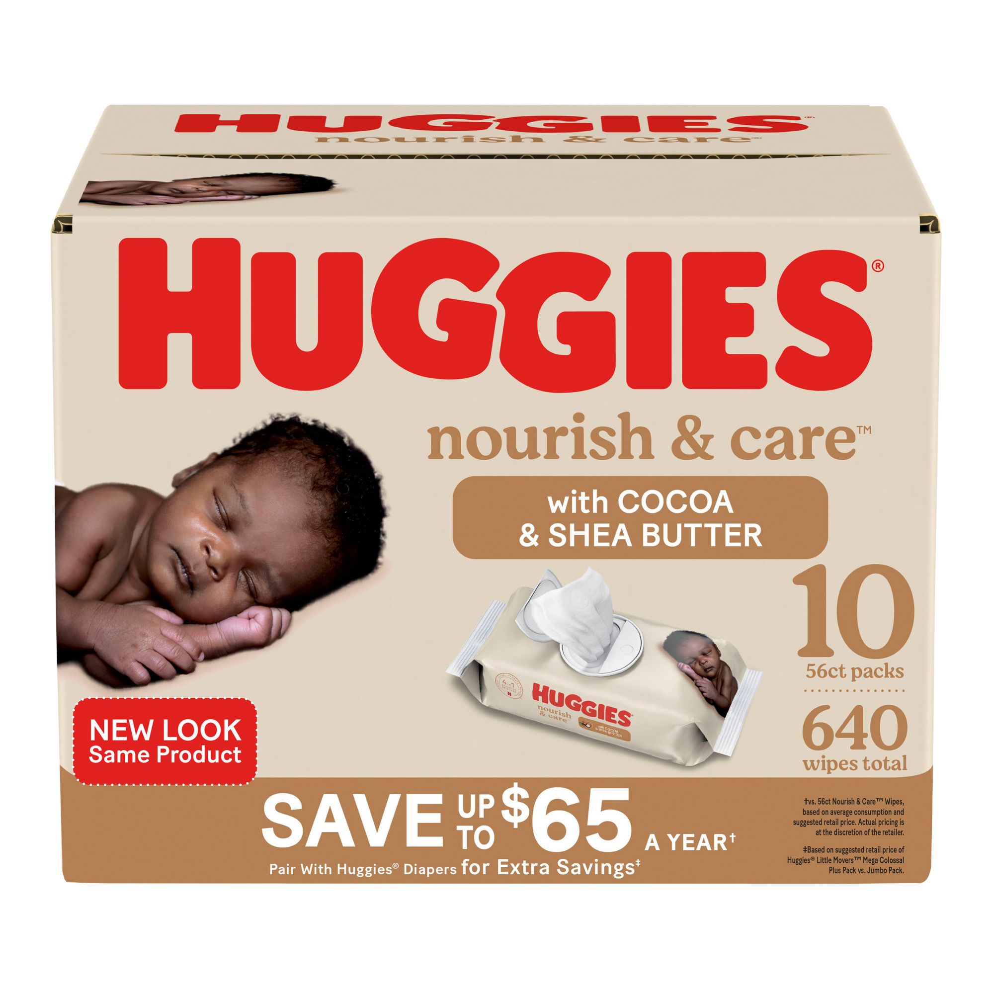 Box of Huggies Diapers & Baby Wipes