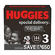 Huggies Special Delivery Hypoallergenic Baby Diapers, Size 3, 144 Ct