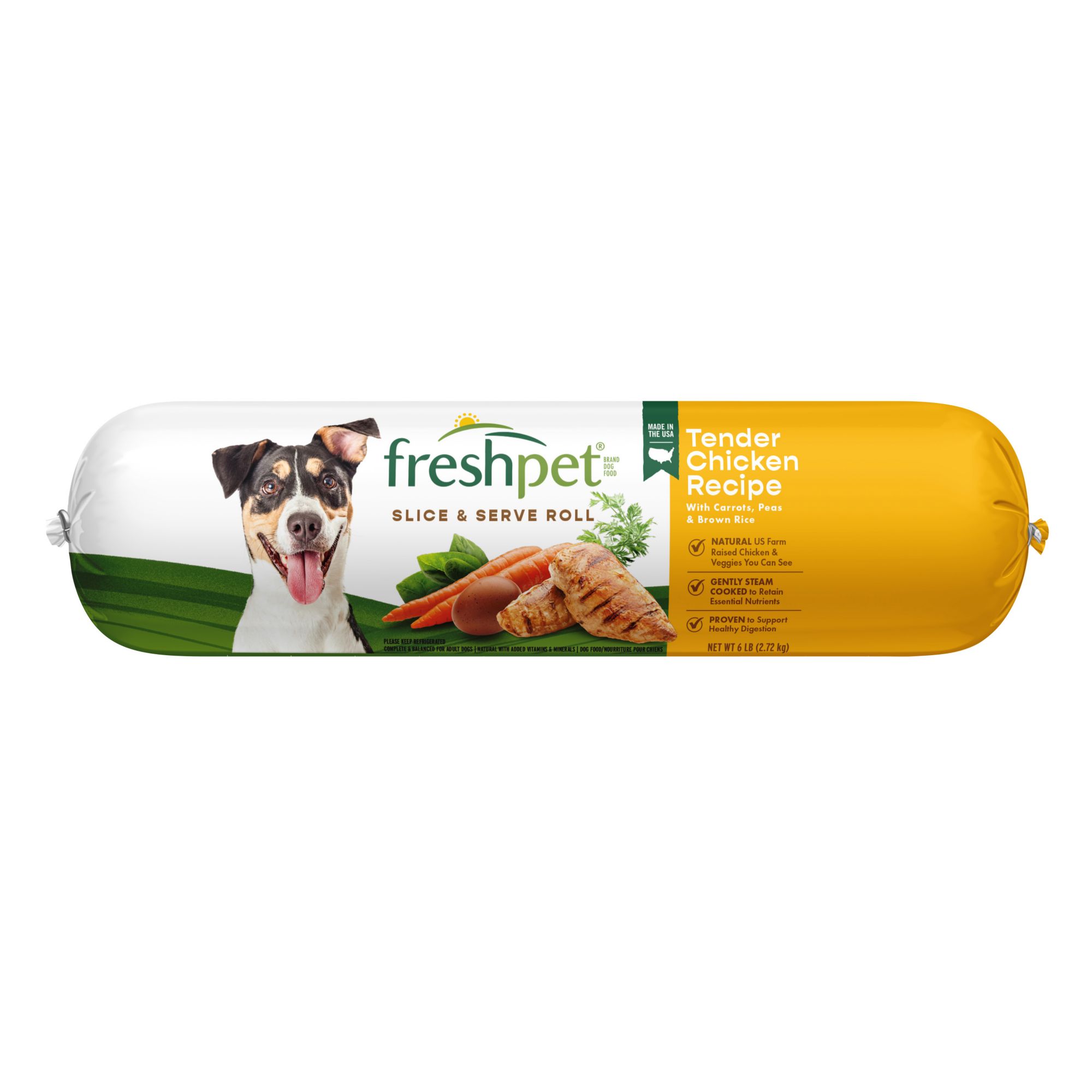 Freshpet Select Tender Chicken with Vegetables and Brown Rice Dog Food, 6 lbs.